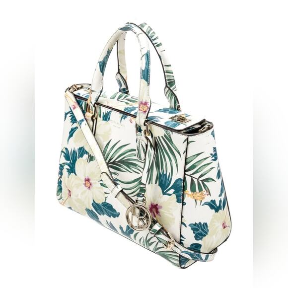 RARE Henri Bendel Floral Print leather tote bag - Picture 5 of 15